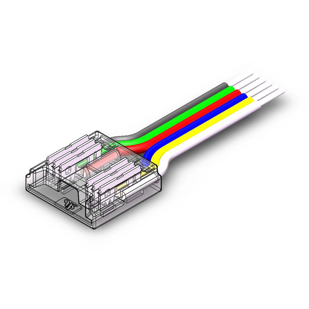 6-контактный разъем для светодиодных лент RGBCCT COB