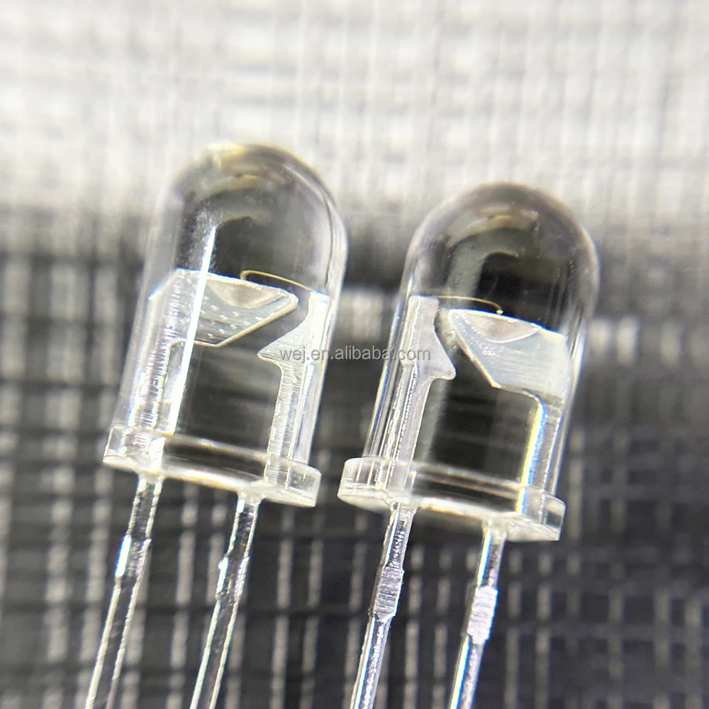 5mm Round Head LED Diode Assorted Kit Warm/Nature White Green Red Blue Yellow Orange Pink Purple DIY Light Emitting Diode