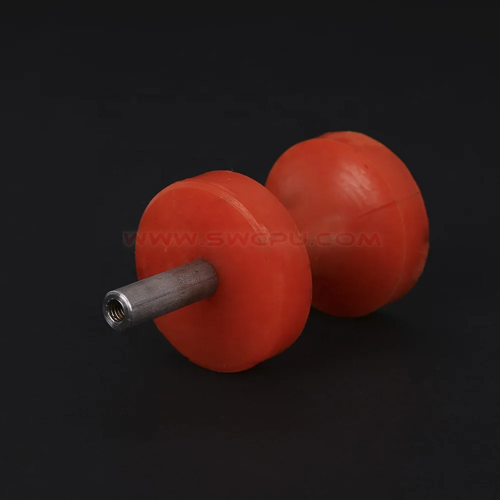 Пользовательские 6 дюймов синий цвет силиконовый резиновый задний ролик