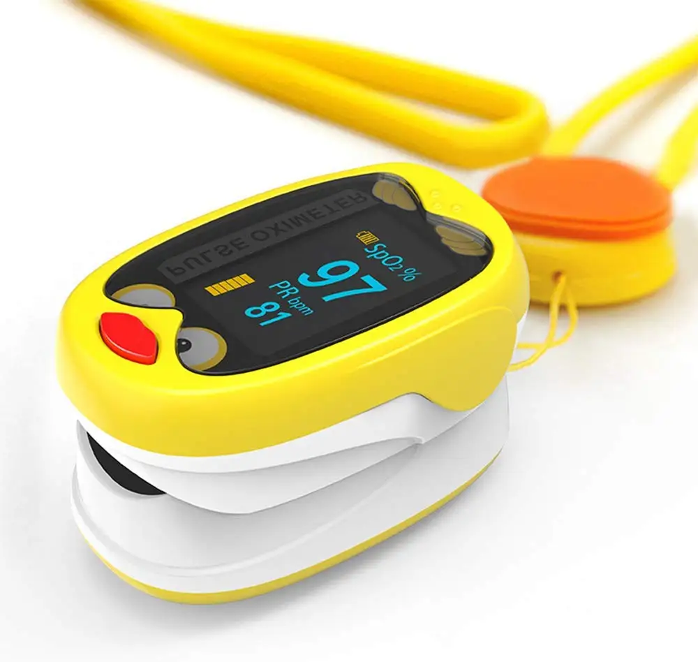 
Baby and Kids Oximeter, Rechargeable Fingertip Pulse Oximtero for Infant and Children Blood Oxygen Saturation Heart Rate Monitor 