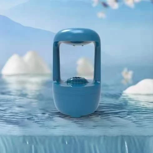 500ML Backflow of Suspended Diffuser Maker Fogger with Light Office Bedroom Desktop Waterdrop Anti Gravity Cool Mist Humidifier