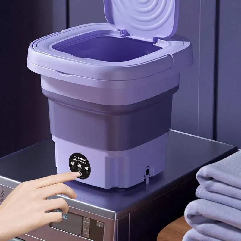 Automatic Folding Washing Machine Colorful Portable Washing Machine With Dryer For Home Used