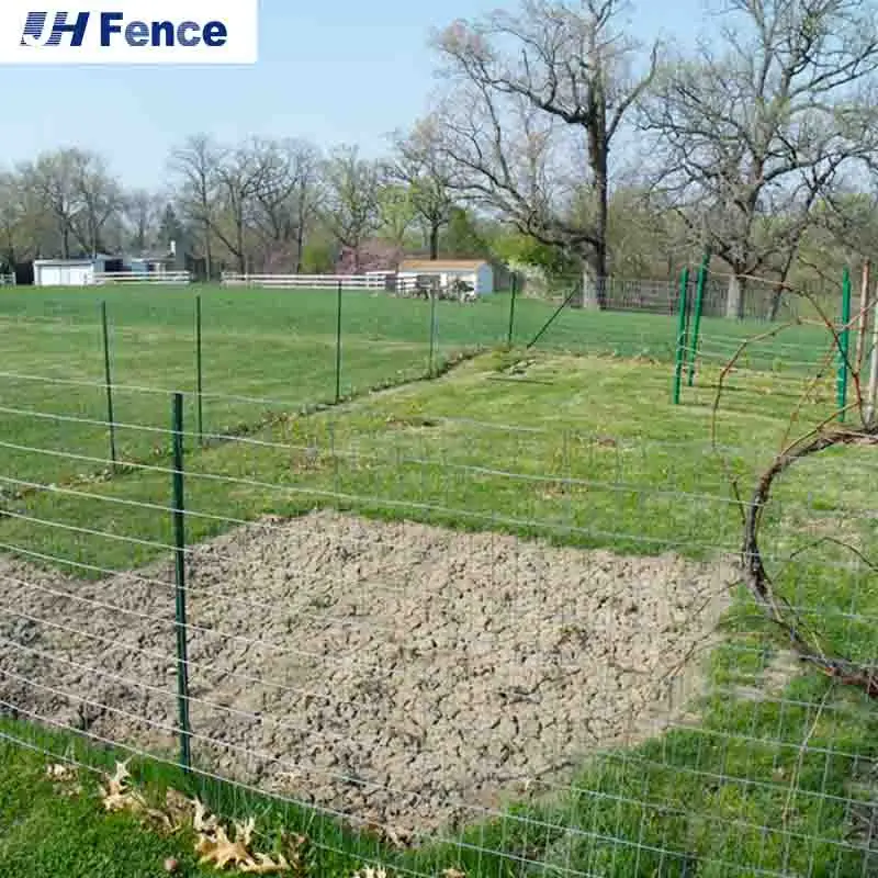 American Steel Galvanized/Green Studded T  Farm Fence Post
