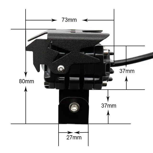 Motorcycle Lighting System S19 Motorcycle Led Projector Headlight 3000k 6000K High Low Beam Motorcycle laser led