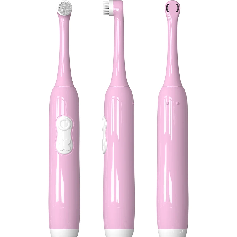 T2272 360 Degree Rotation Electric Toothbrush Whale Cartoon Battery Operated Toothbrush for Kids Children