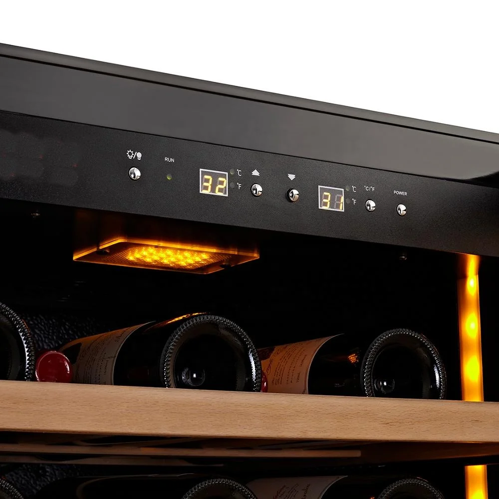 
Large Capacity Wine Cooler Fridge With LED Stripes 