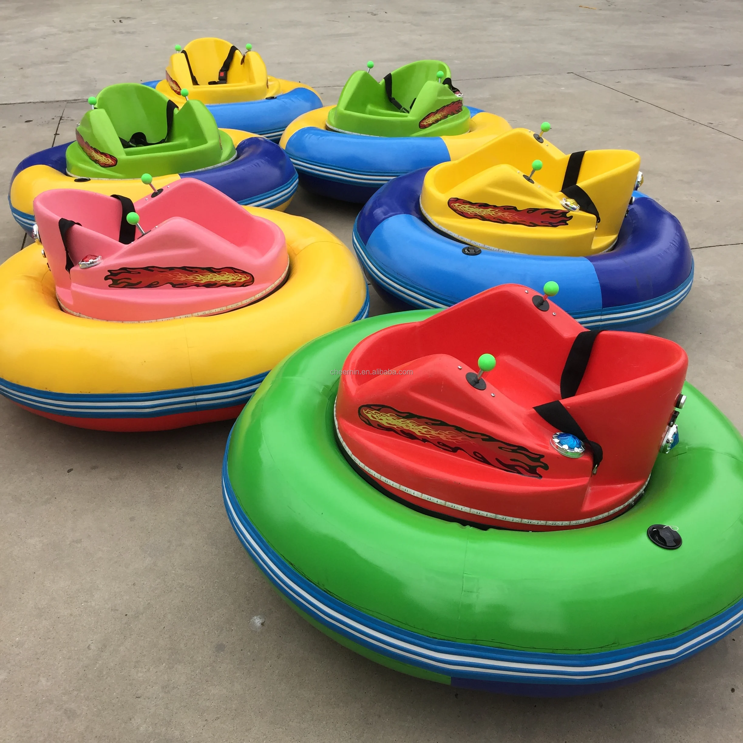 Kids Electric Ride On Cars Vehicle Toys 360 Spin battery inflatable Bumper Car