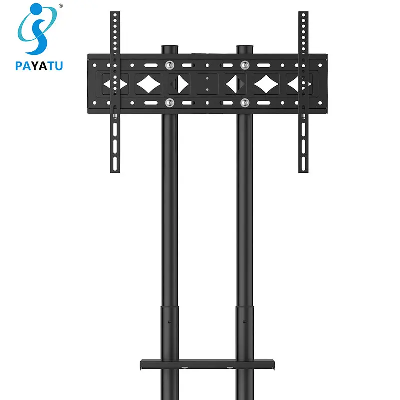 Best Seller Television Monitor TV Mobile Cart Suporte de TV Removvel Com Rodas Rolling Floor Stands Drop Down Lift With Wheels