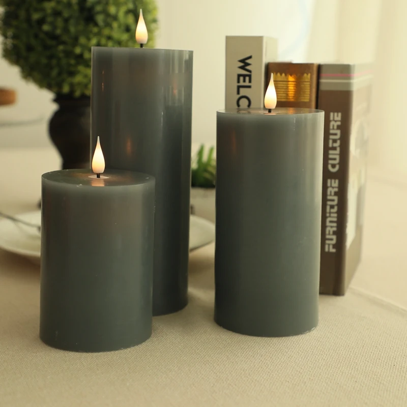 Fireless Eternal Candle  Chinese Factory High-quality 58 degree Fully Refined paraffin Wax professional candle led  moving flame