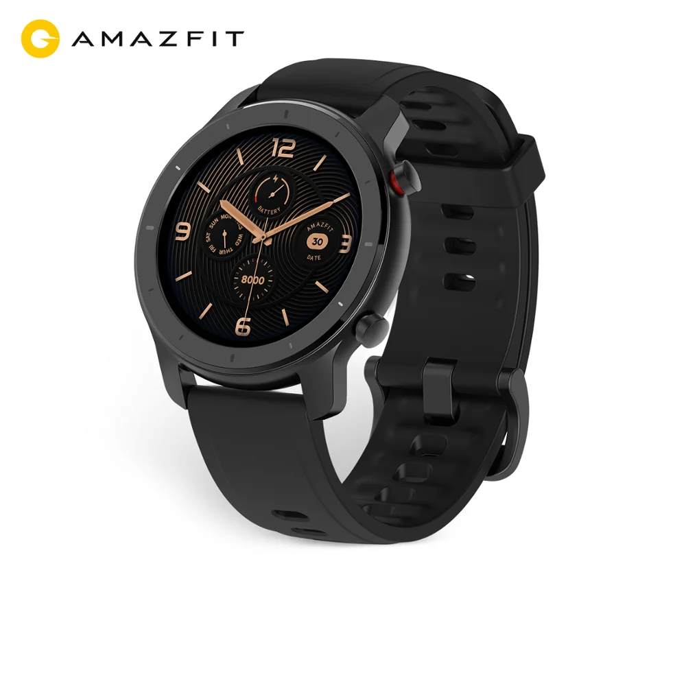 
 В наличии блеск издание новый Amazfit GTR 42 мм Смарт-часы 5ATM женские watch12 дней батарея управление музыкой для IOS и Android телефон  