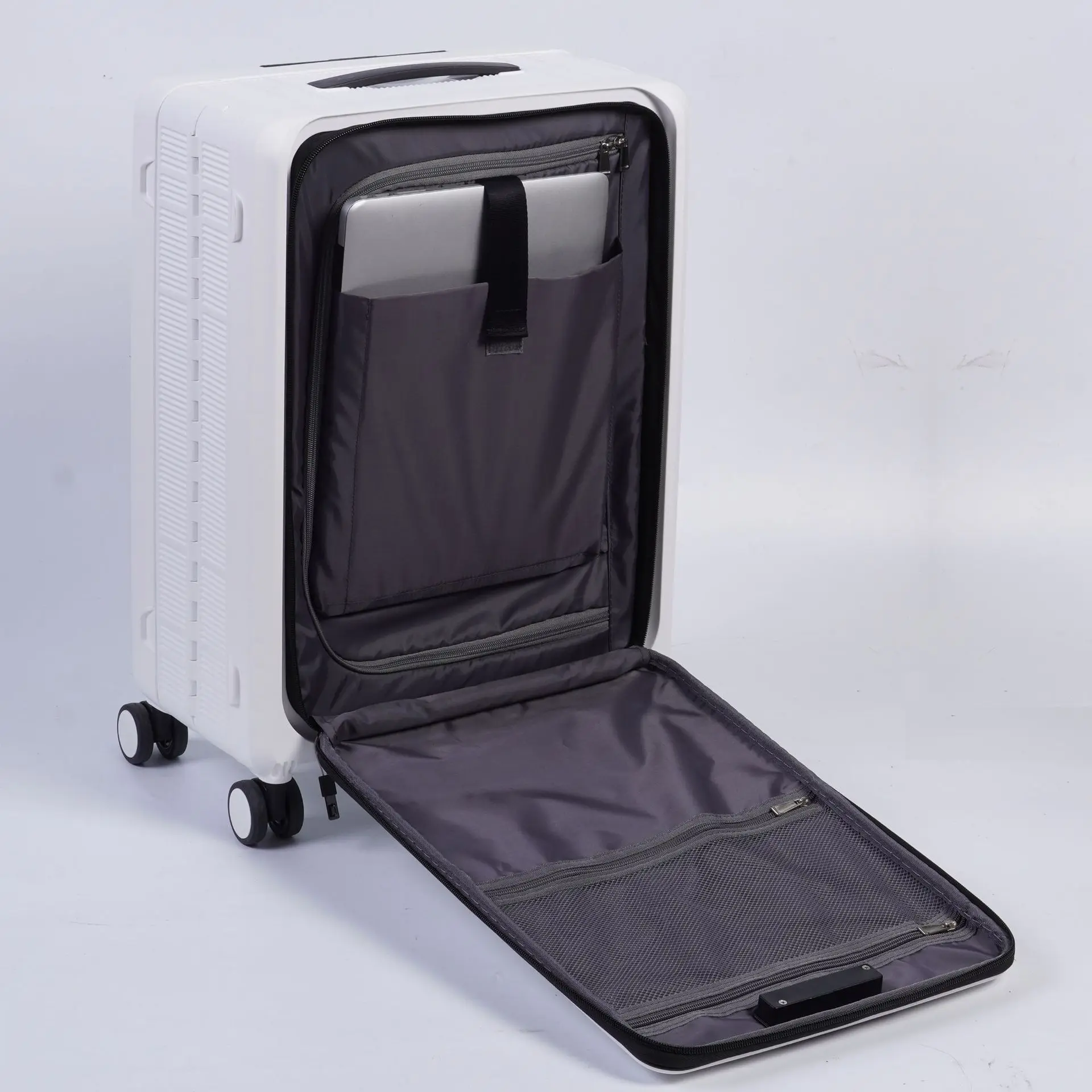 20-inch folding luggage case with front open lid universal wheel trolley multifunctional wholesale boarding