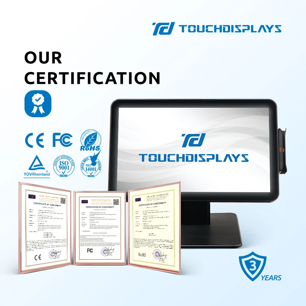 Hot Sale Windows 15.6 Inch Touch  Pos System terminal All In One Capacitive Touch Screen PC