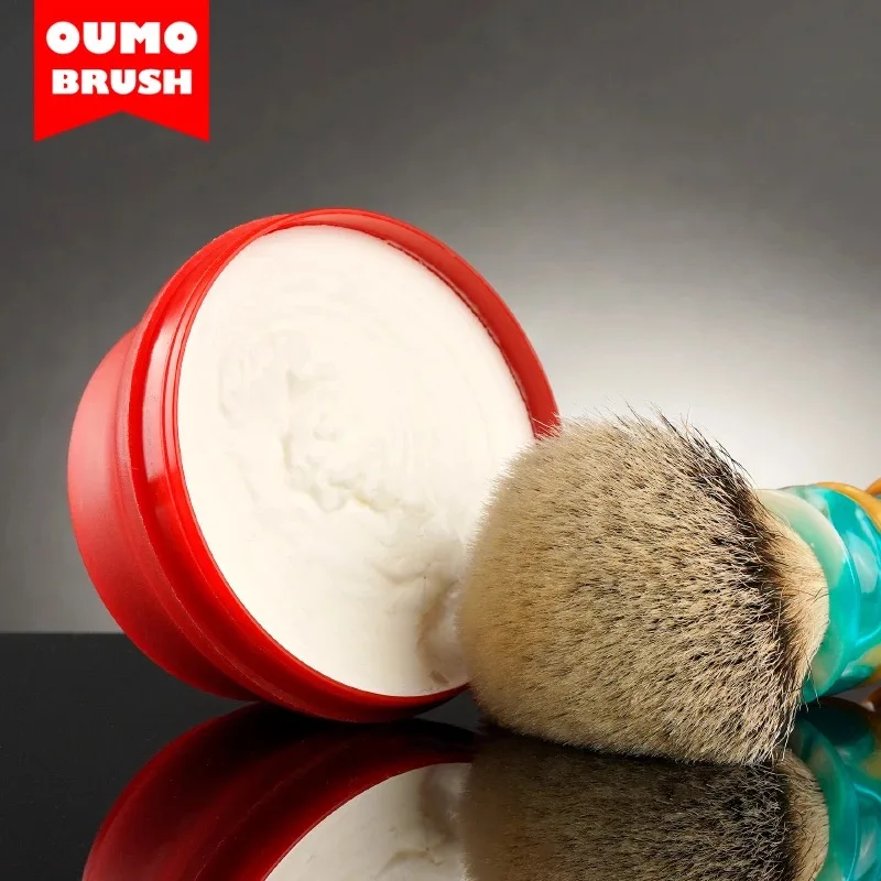 OUMO- Mens SOUL 100% vegan shaving soaps shaving cream shaving brush