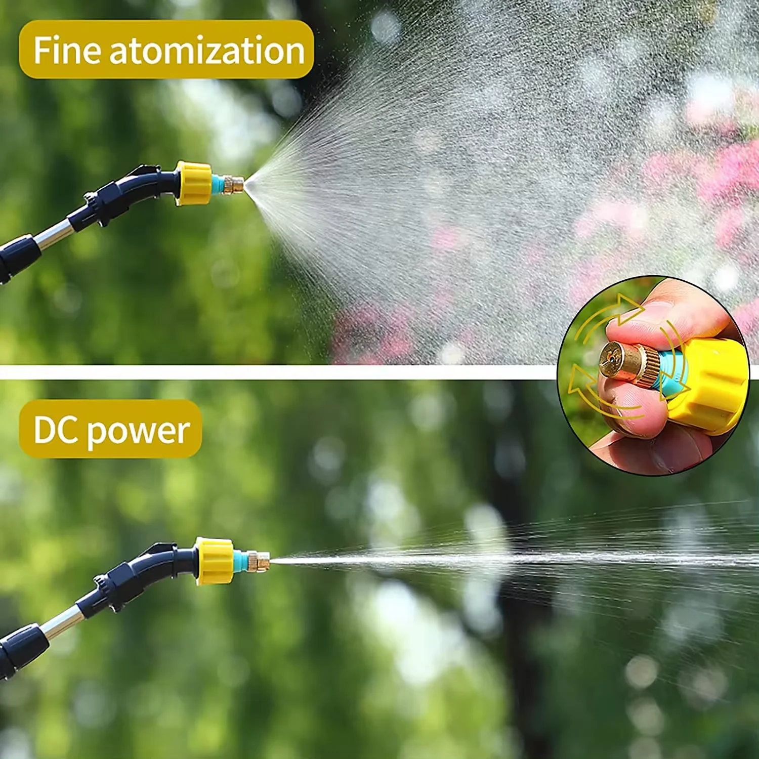 Portable Electric Garden Sprayer with 5m Pipe for Watering Flowers Outdoor Garden Spray Gun Household Product