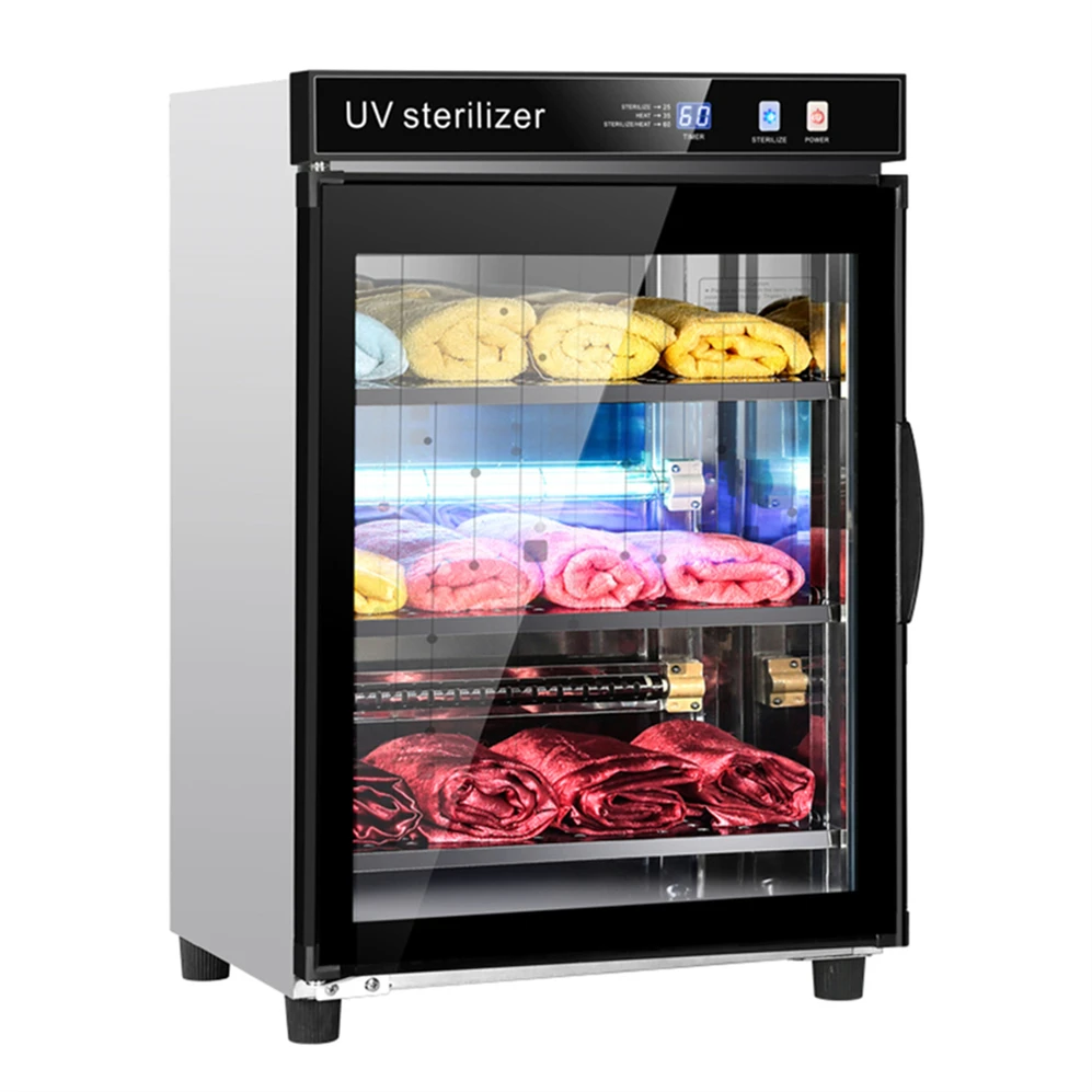 220V / 110V kitchen accessories stainless steel 120w 78L multifunctional tableware towel disinfection cabinet