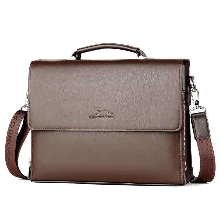 Travel Leather Waterproof Custom Luxury Messenger Shoulder Hand Bag Men Briefcase