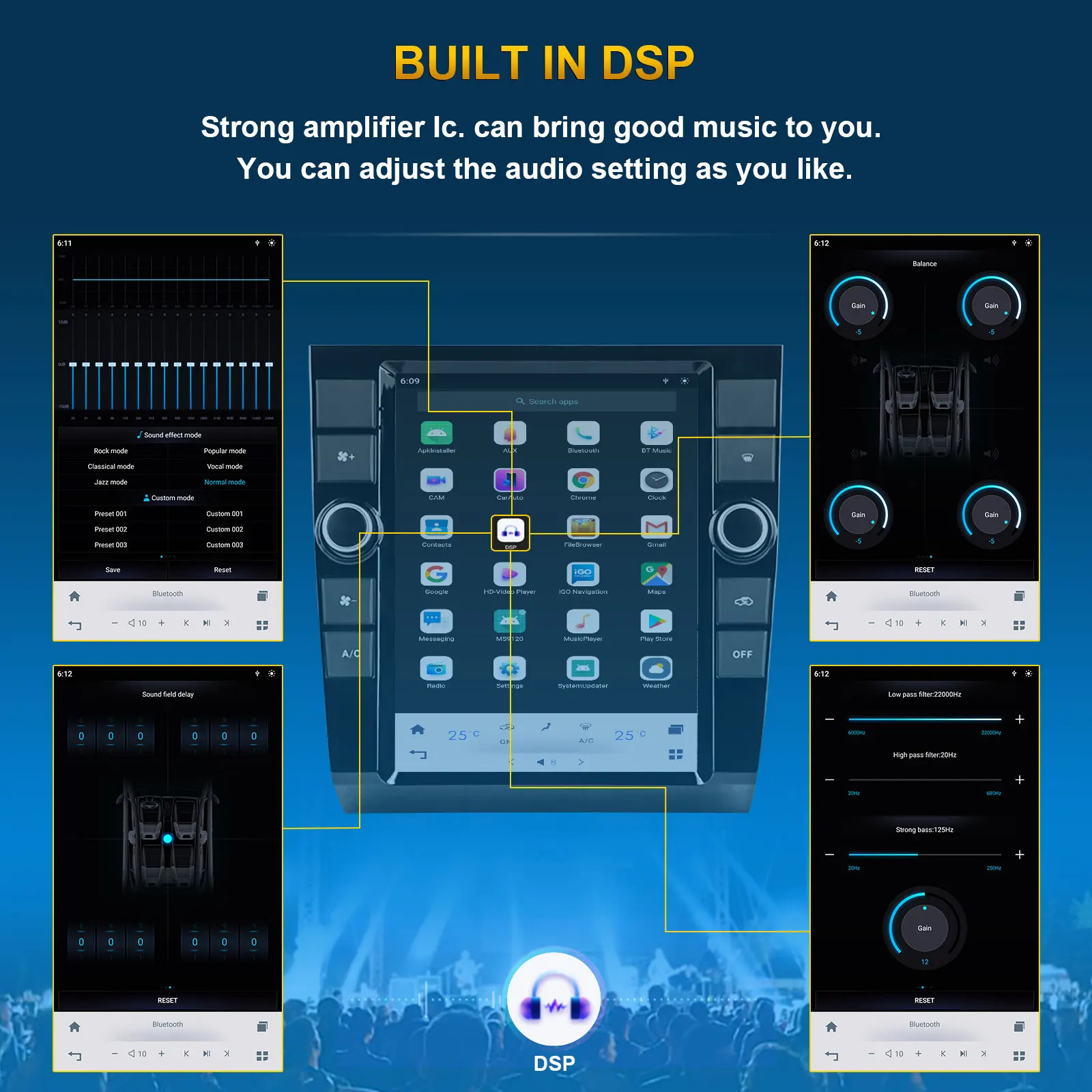 Android 11 For AUDI A4 2002-2008 Car Stere Multimedia Audio Radio Player GPS Navigation Vertical screen 2 DIN