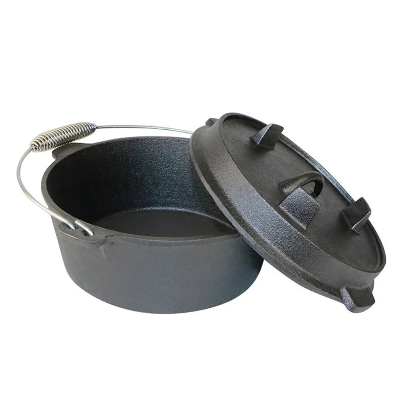 4,5qt 6QT 9QT 12QT уличная эмалированная печь для кемпинга из чугуна