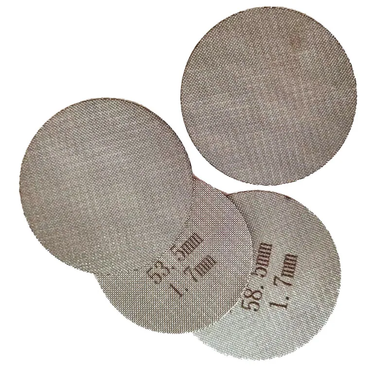 58.5mm Stainless Steel Coffee Filter Plate Filter Mesh Screen Replacement Part