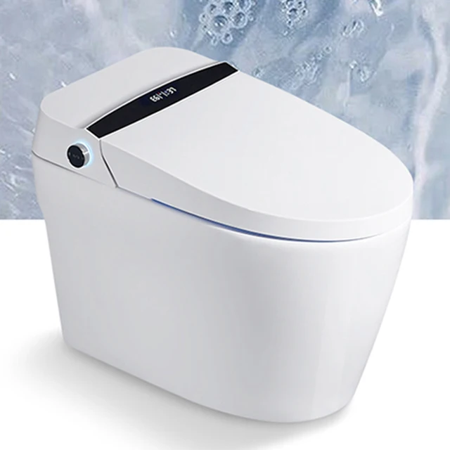 Bathroom WC Ceramic Siphon Floor Smart Toilet