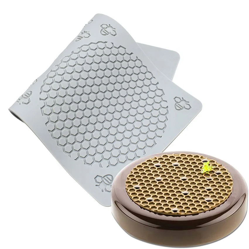 Multi Design Silicone Honeycomb Lace Food Pastry Mold