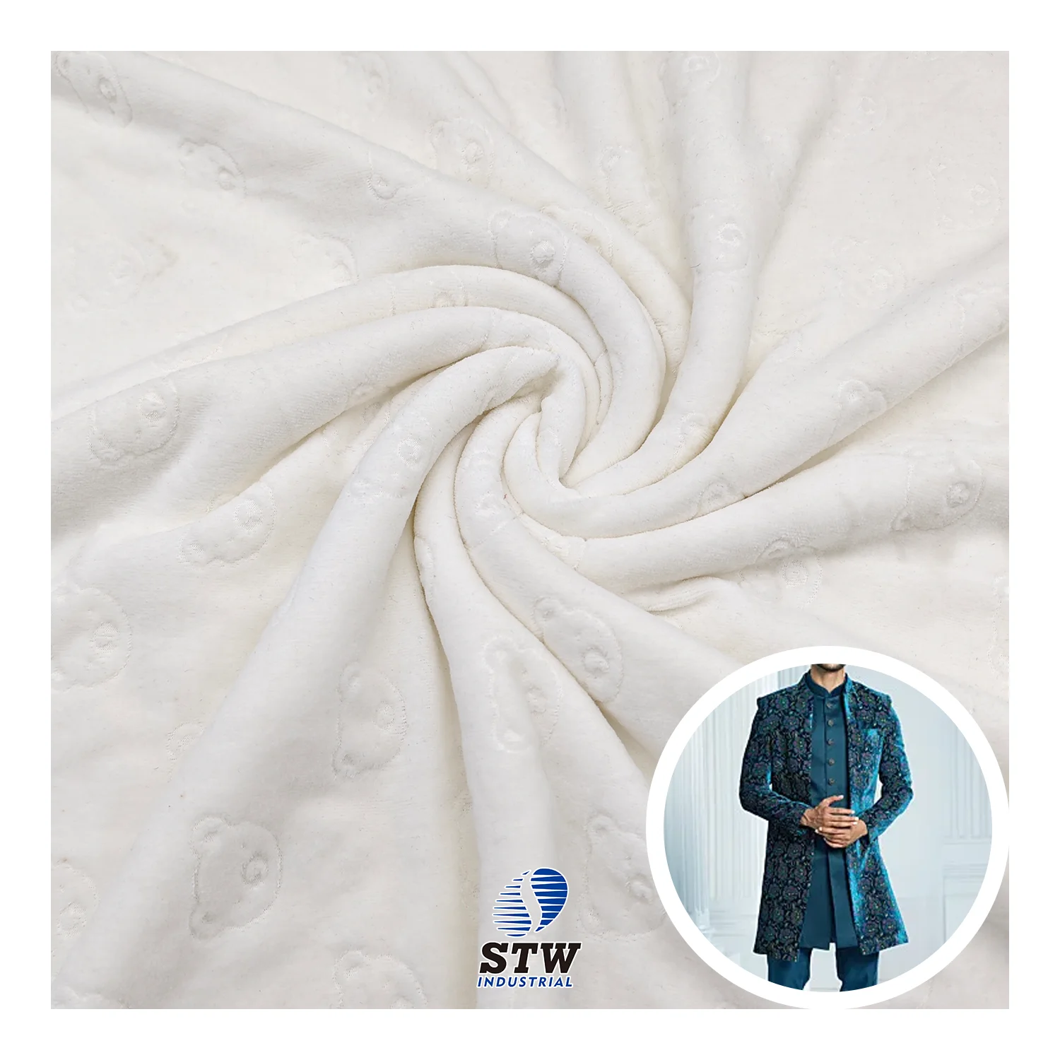 Trade Assurance Printing 75%cotton 25%polyester Cvc Velour Fabric