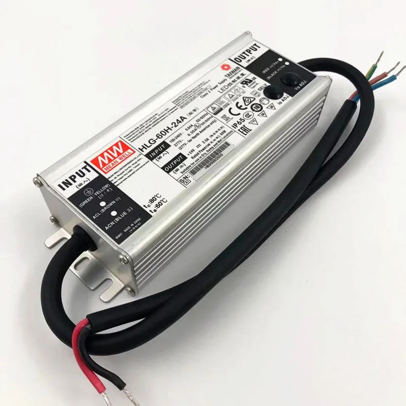MEANWELL LED Driver HLG-60H 60W Adjustable Switch Power Supply Mean Well Waterproof Constant Current Led HLG-60H