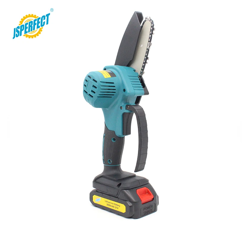 Jsperfect 21V moter бензопила Мини 4-дюймовый бесшнурового електричюеского цепная