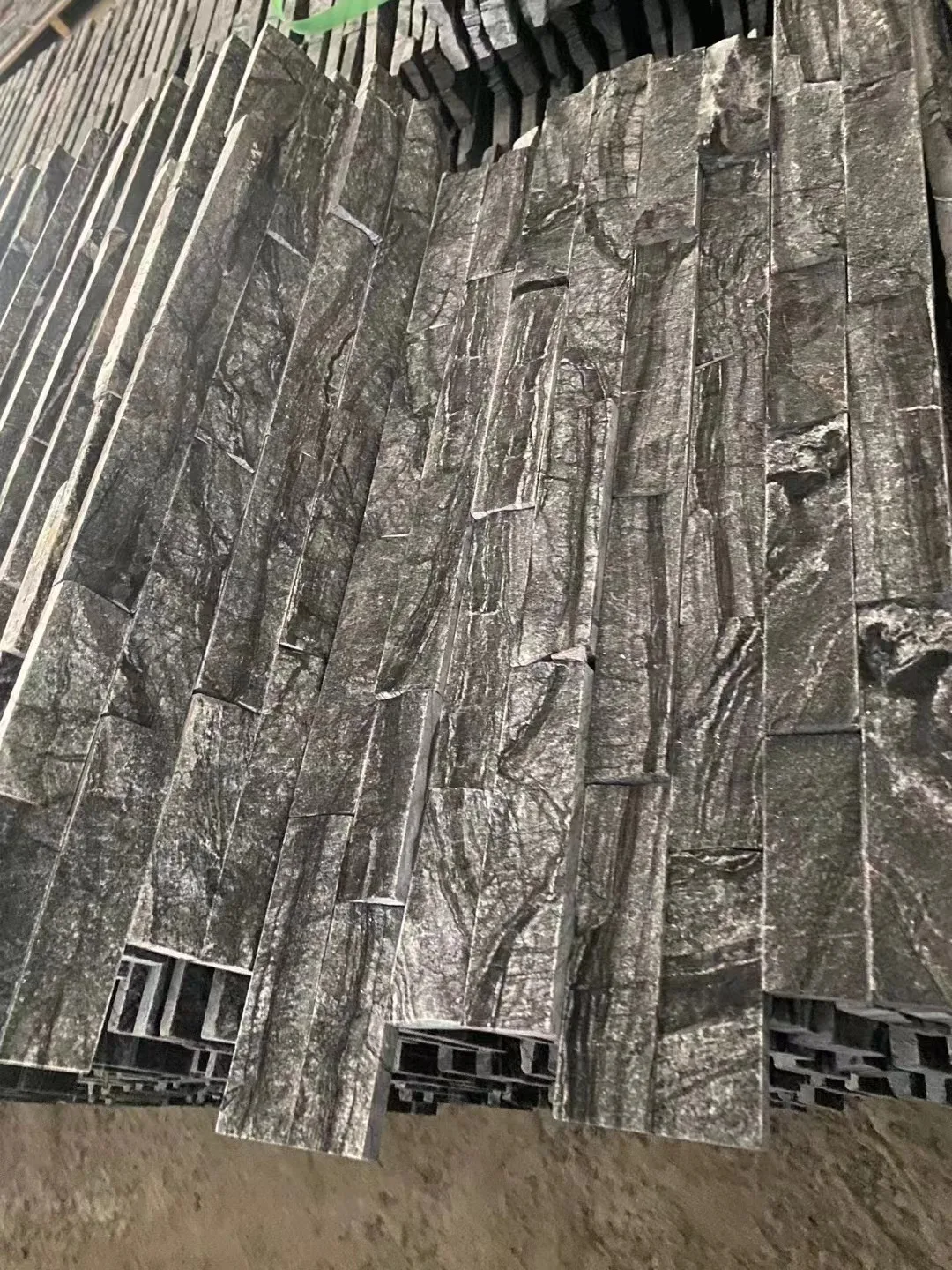 Natural culture stone black marble exterior wall house decoration wall cladding