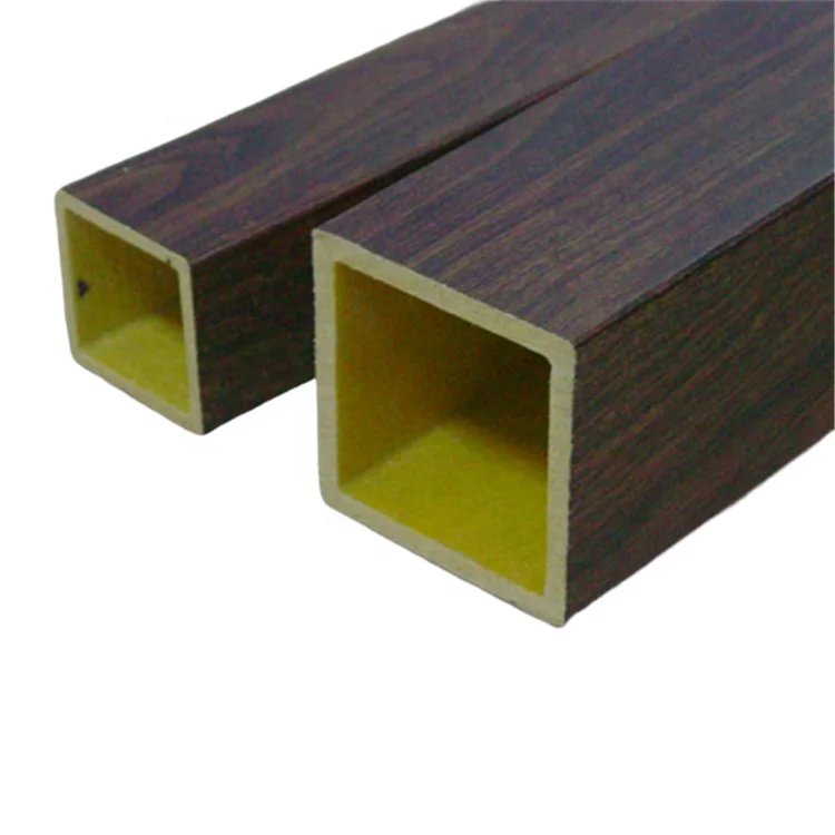 Композитный frp grp Pultruded стекловолокна квадратная трубка 100*100 мм