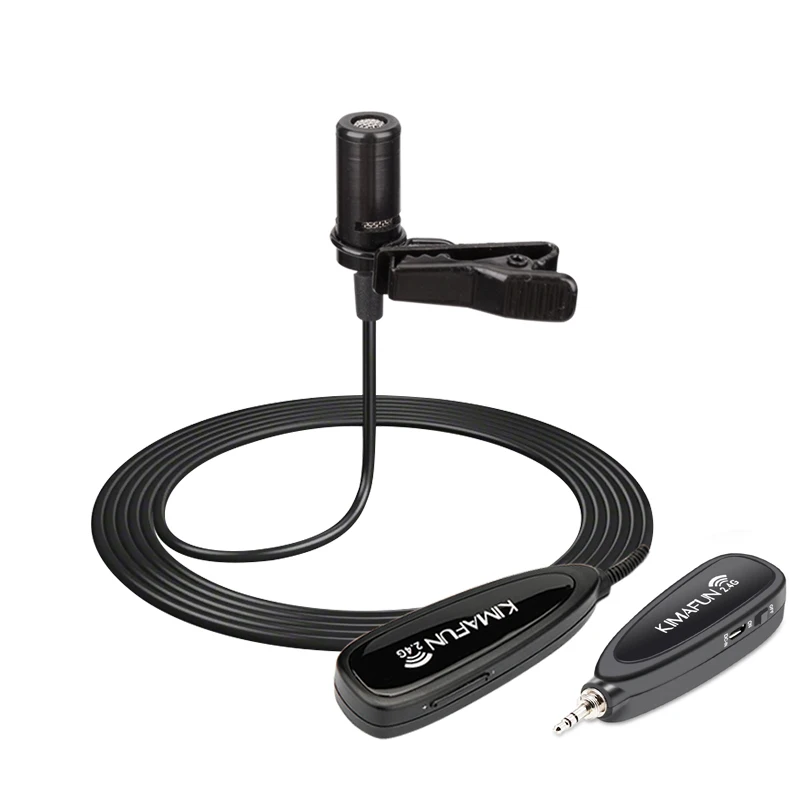 KIMAFUN KM-G130 Мини 2,4G беспроводной петличный микрофон для динамик YouTube в прямом эфире запись vloging для телефона и т. д