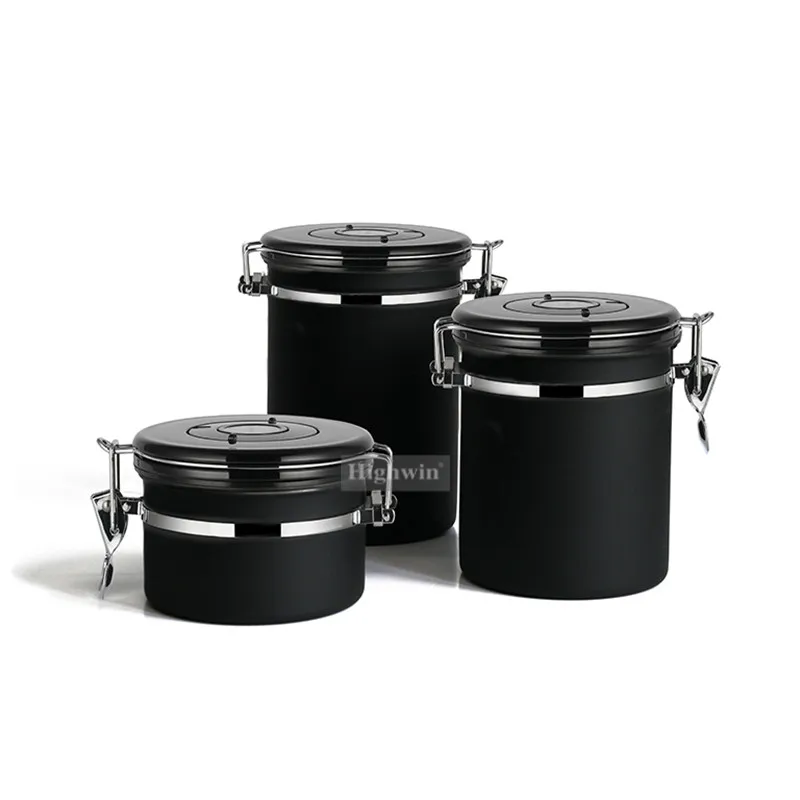 Co2 Valve With Built-in Date Stainless Steel Wheel  Food Storage Container Coffee Grounds Airtight Container