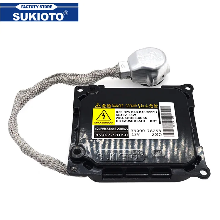  SUKIOTO 55W Xenon D4S HID Headlight Kit D2R D2C D2S KIT 6000K 4300K 8000K 85967-51050 For Toyota