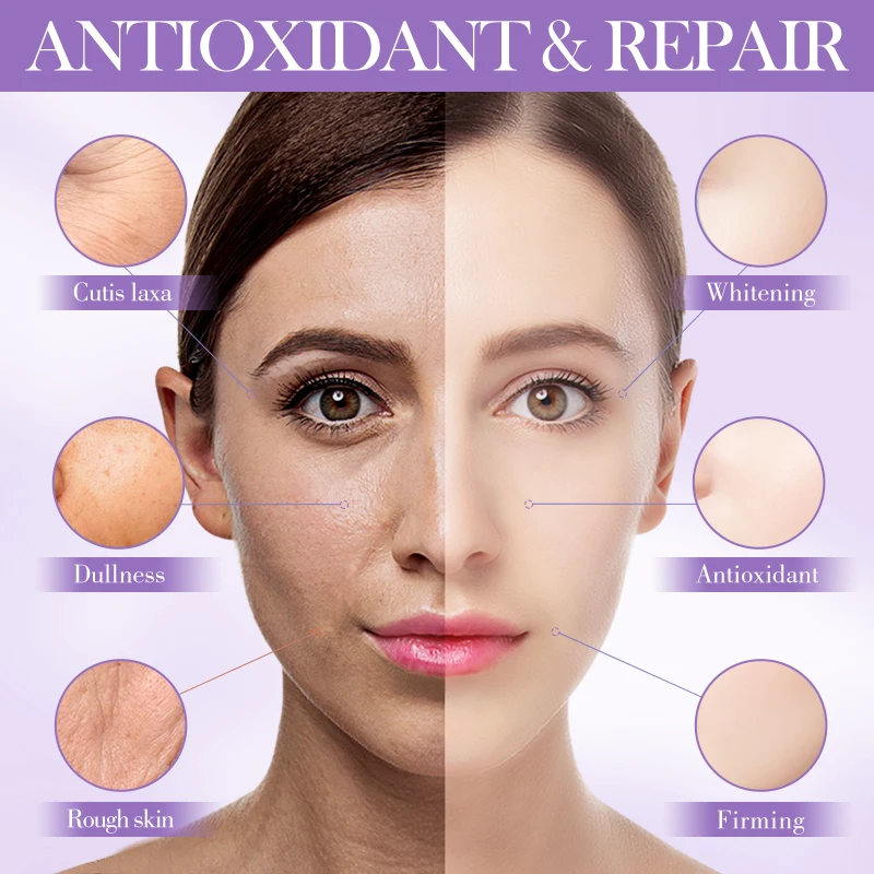 OEM SADOER Private Label Korean Grape Seed Multi-effect Moisturizing 6-piece set Face Skincare Anti Aging Repair Skin Care Set