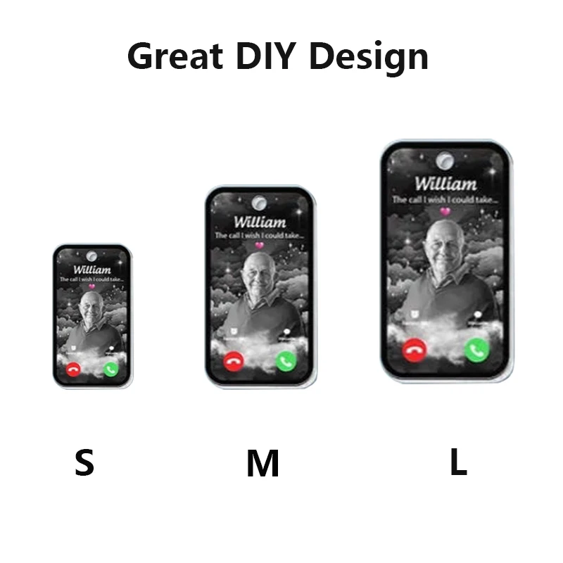 Qualisub Creative Design Acrylic Keychains Sublimation Blank Acrylic Keychain Memorial Keychain for DIY print