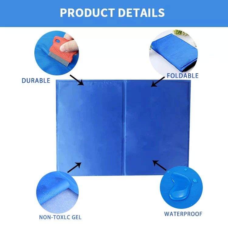 Pet Cool Mat Bed Pet Cold Gel Pad Heat Relief Summer Soft Dog Cooling Mat Cool Down Pet Ice Pad Mattress Cat Cooling Mat