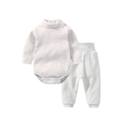 
Deft design newborn baby clothing set with long sleeve 100% cotton 