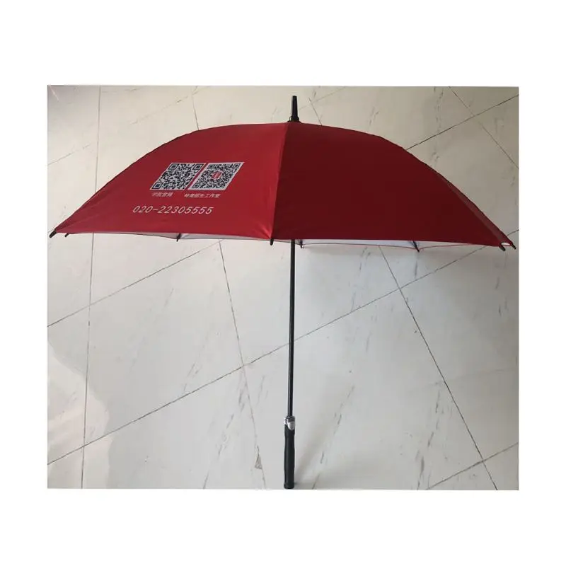 2022 Hot Sale Self-Opening Umbrella Small Portable Black Glue Red Coating UV-Proof Automatic Sun Umbrella
