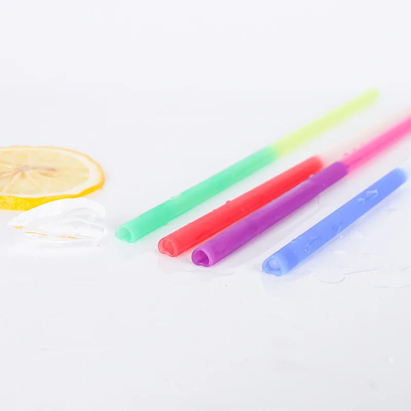 
PP color changing straw, reusable temperature change plastic drinking straws 