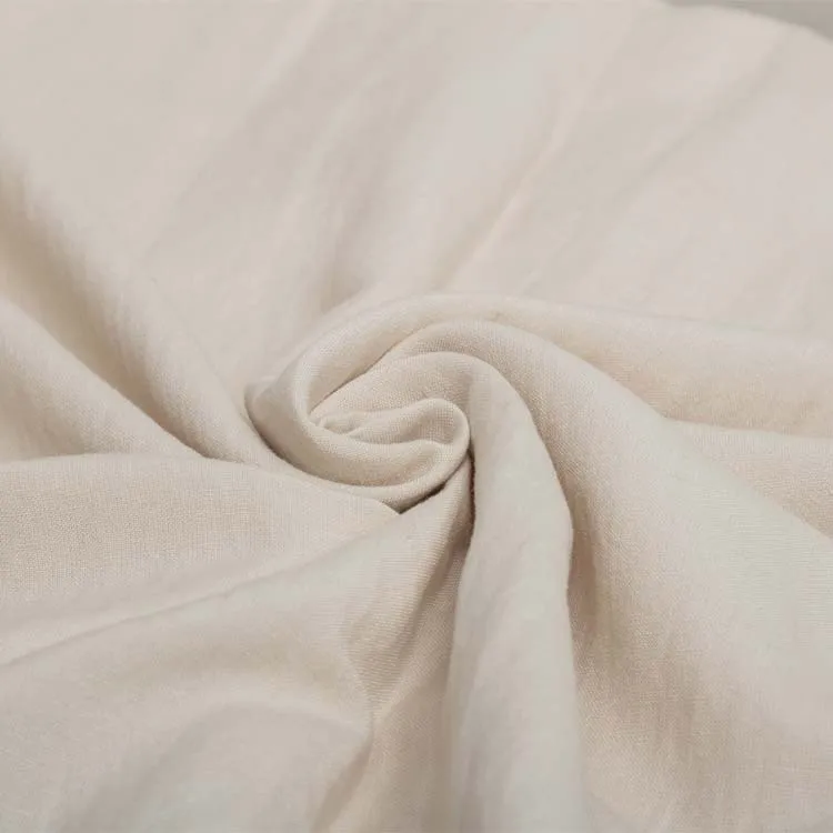 cheap stock China linen wholesale supplier man shirt dress organic natural fiber stone washes linen rayon blend ramie fabric