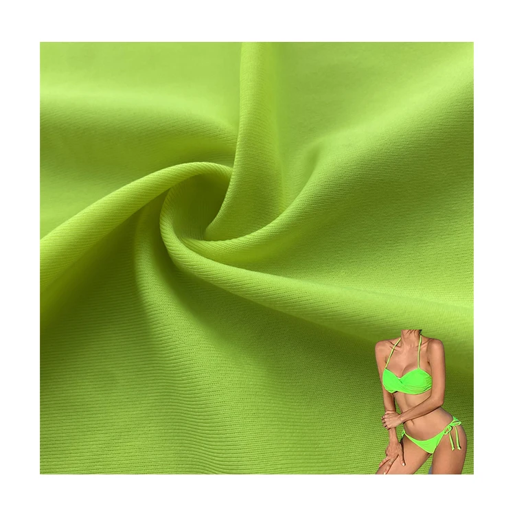 55D Wicking Warp Jersey Swimwear Yoga Set Textile Factory Price Shiny 88 Polyester 12 Spandex Material Lycra Fabric
