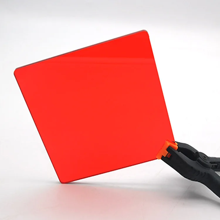 Anti Scratch red 4x8ft solid plastic polycarbonate decorative sheet for Guardrail partition