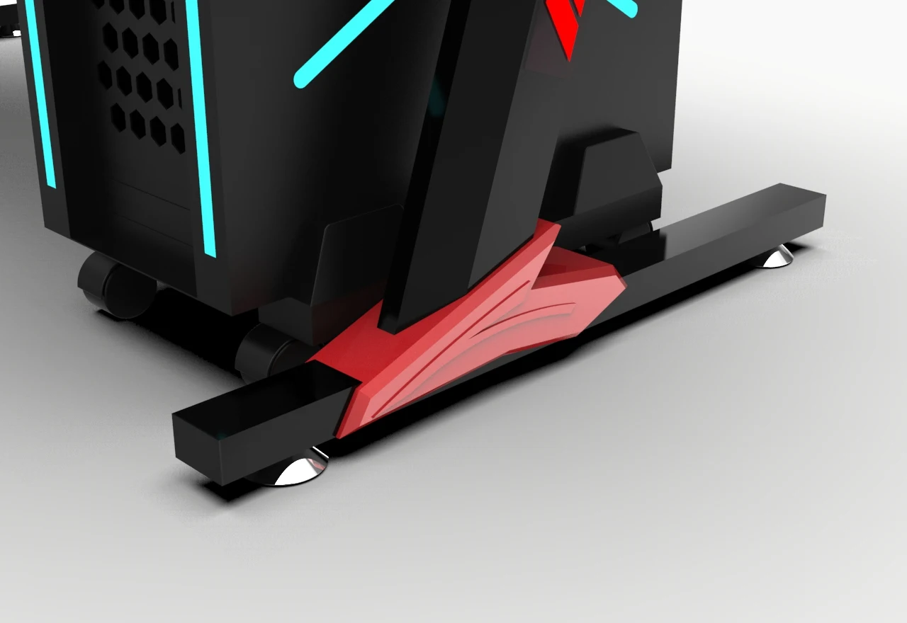 Luxury ergonomic computer table gaming pc laptop table set