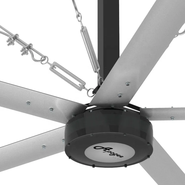 Большой вентилятор 24 фута промышленный потолочный вентилятор hvls с двигателем PMSM / BLDC