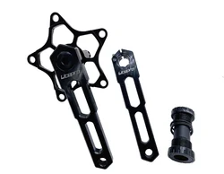Litepro For Brompton Integrated Hollow 5 Claws Crank Folding Bicycle 170mm 130BCD Crankset Aluminum Alloy