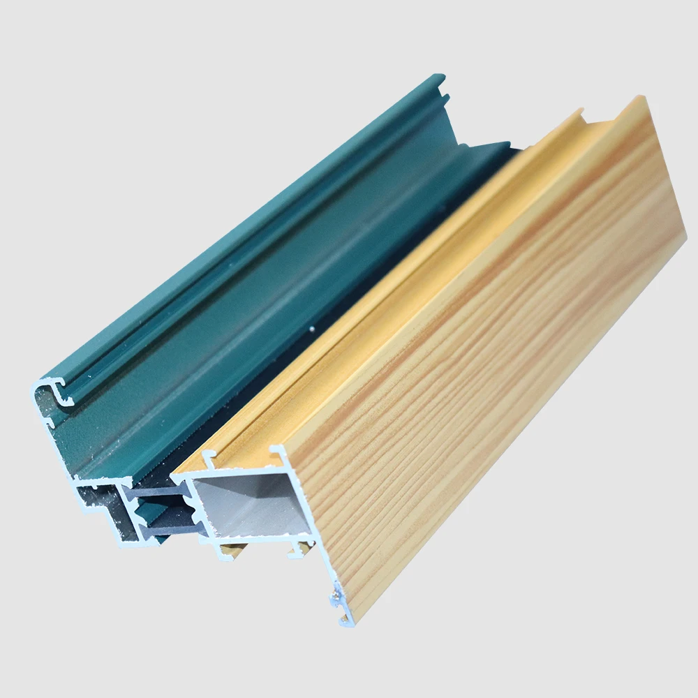 
top quality aluminum cladding wood with thermal insulation strip for window 