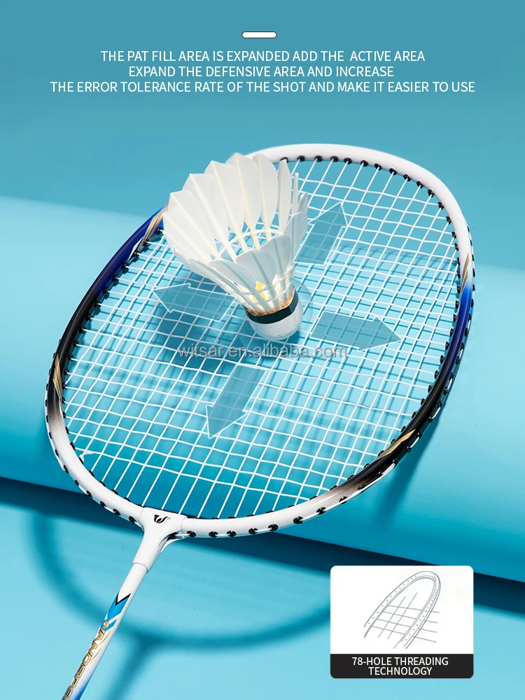 Durable Wholesale rackets for adults professional training  carbon fiber  badminton  rackets
