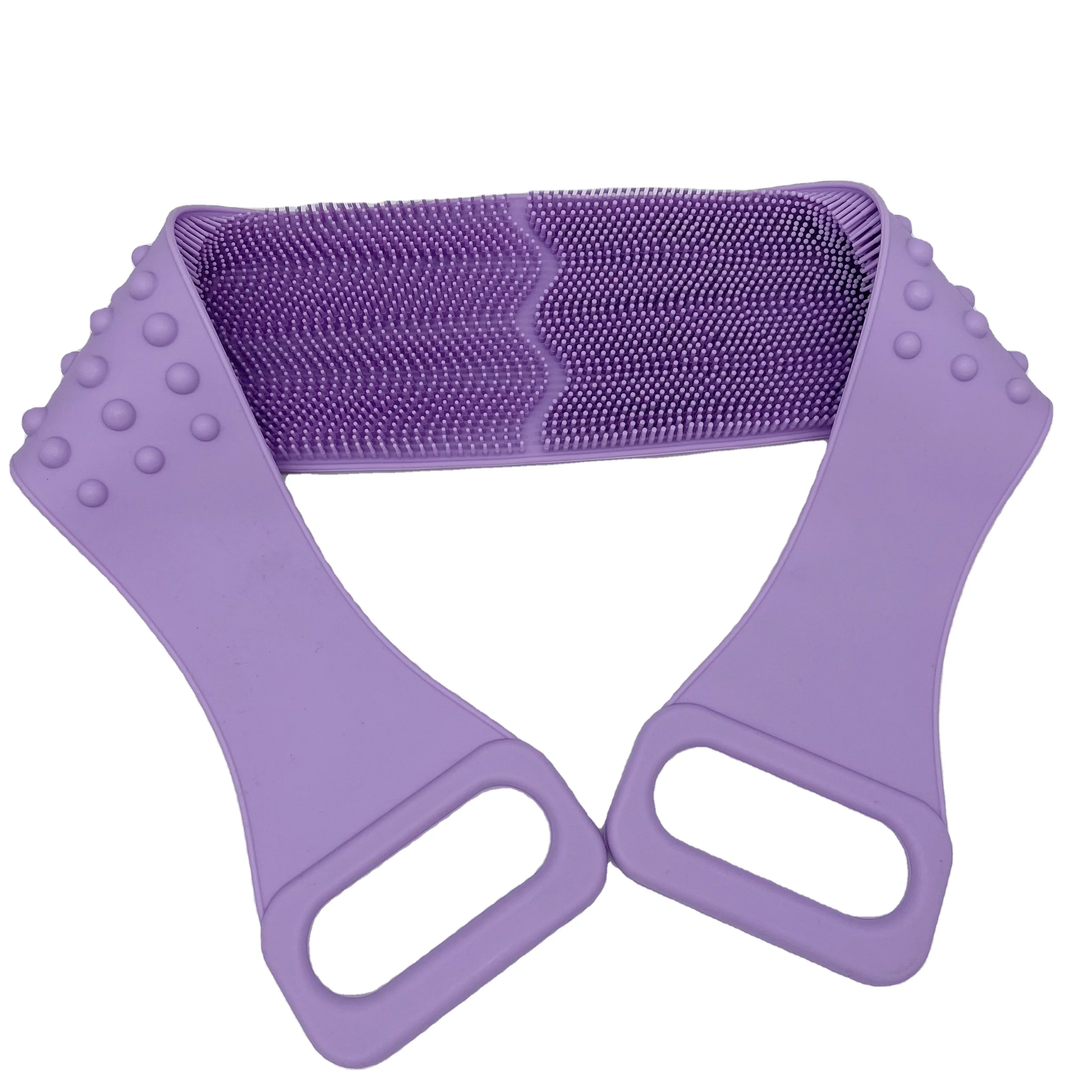 Мягкая силиконовая Массажная щетка для ванны, для отшелушивания спины и тела