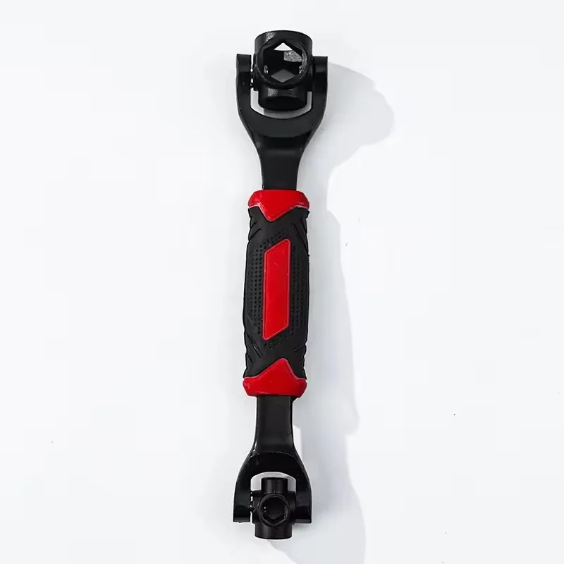 Factory wholesale wrench 12~19mm black chrome vanadium steel /crv material eight-in-one 360 degree rotary socket wrench