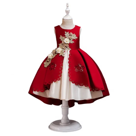 Girl Floral Princess Party Dress Girls Dress Summer Children Clothing Wedding Birthday Baby Dress 3-12 Y Baby Girl Clothes